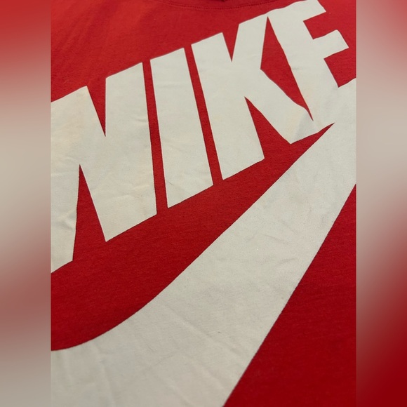 Nike T-Shirt Top Womens M Pink Drop Shoulder Oversize Logo Gym workout - Picture 5 of 9